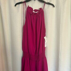 Amanda Uprichard Hot Pink Silk Minidress